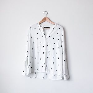 Jasmine & Juliana white patterned blouse